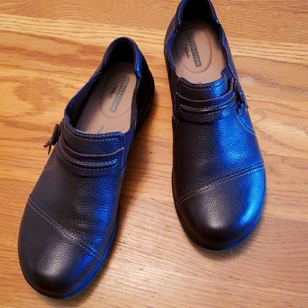 Women's Clark's Brown Leather Shoes Size 8.5